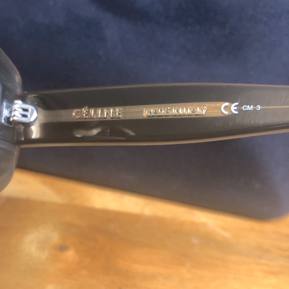 Celine Square Round Grey Clear Sunglasses Rare - Picture 6 of 7